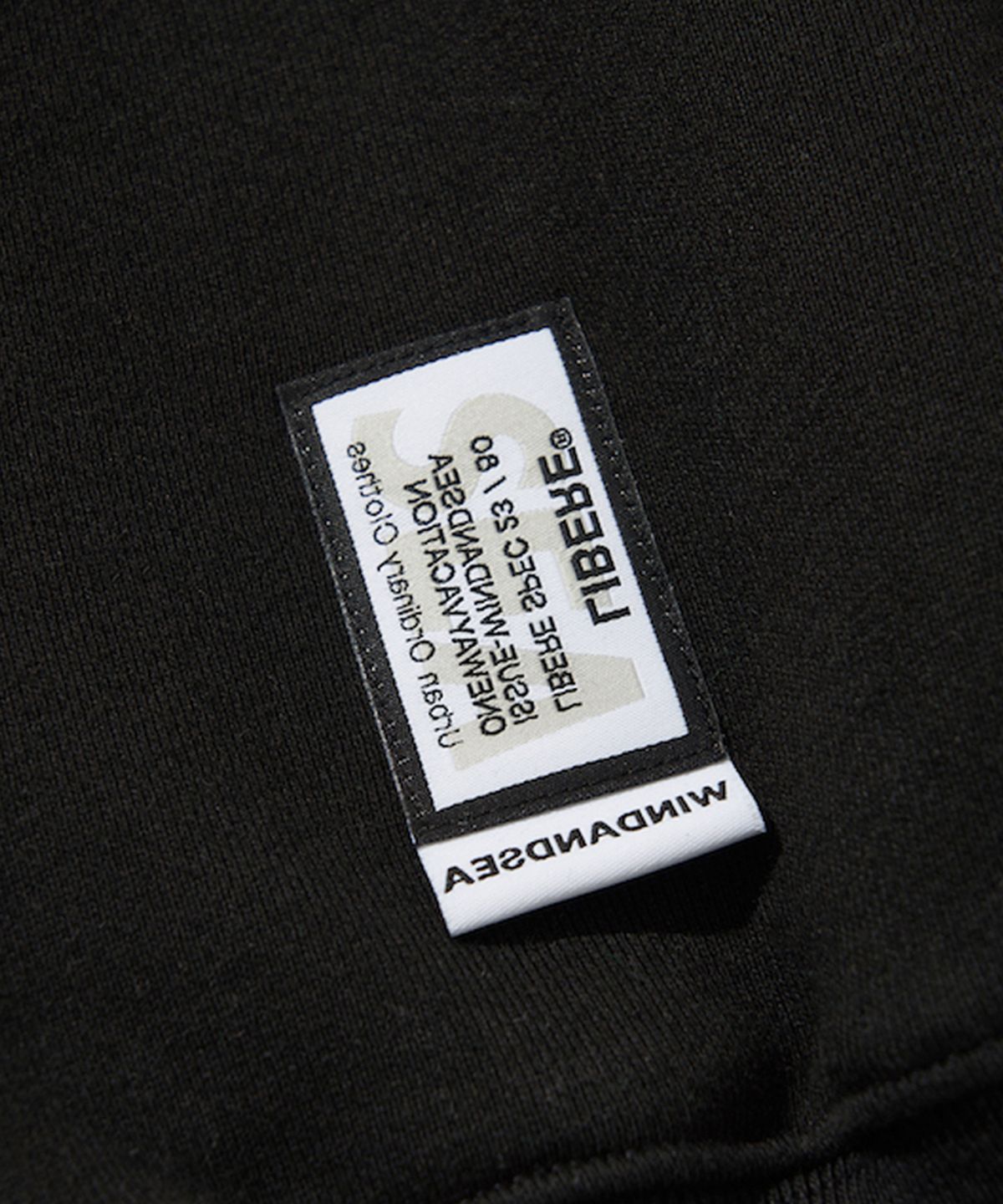 리베레(LIBERE) WDS X LIBERE CREWNECK SWEAT SHIRT / BLACK