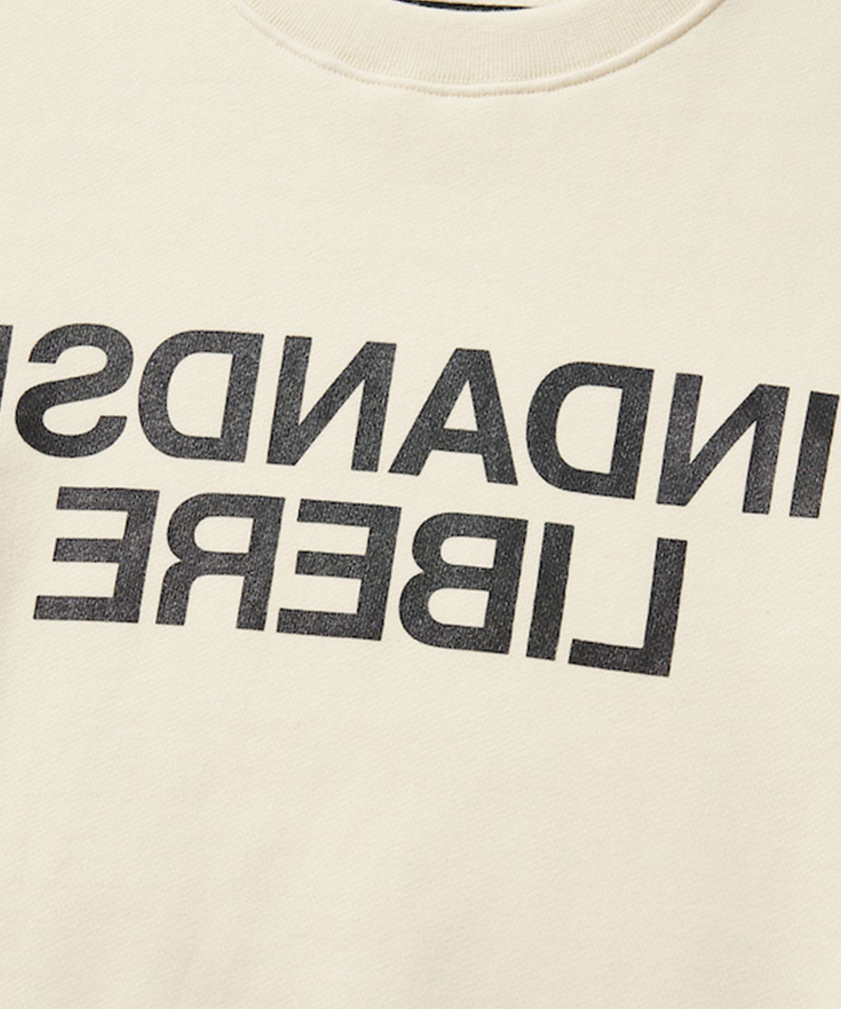 리베레(LIBERE) WDS X LIBERE CREWNECK SWEAT SHIRT / WHITE