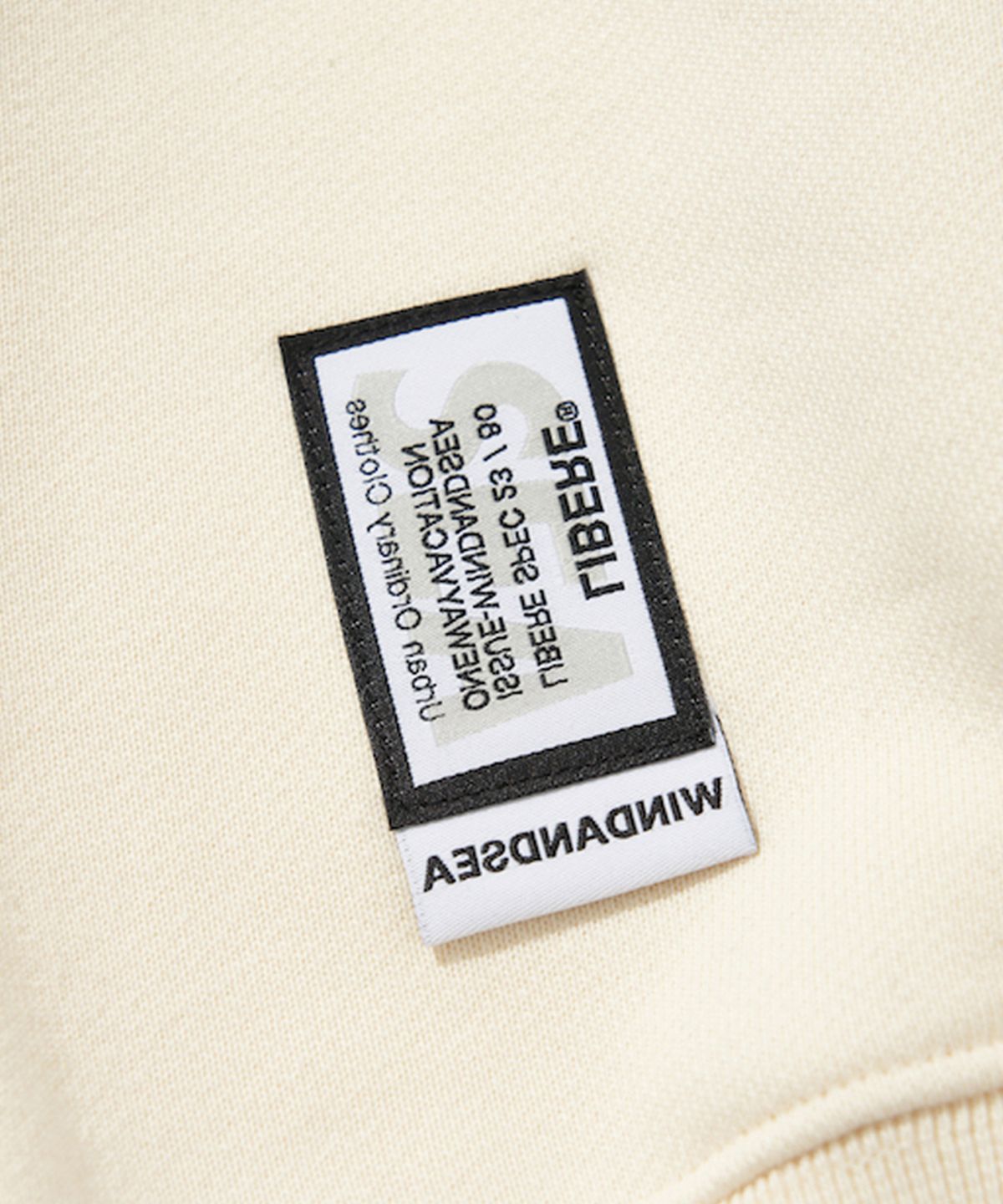 리베레(LIBERE) WDS X LIBERE CREWNECK SWEAT SHIRT / WHITE