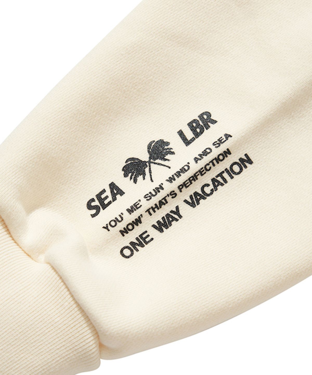 리베레(LIBERE) WDS X LIBERE CREWNECK SWEAT SHIRT / WHITE