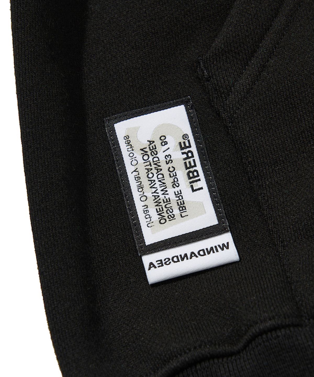 리베레(LIBERE) WDS X LIBERE PULLOVER HOODIE / BLACK