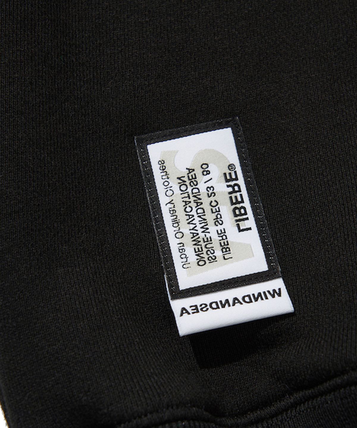 리베레(LIBERE) WDS X LIBERE HARF-ZIP HOODIE / BLACK