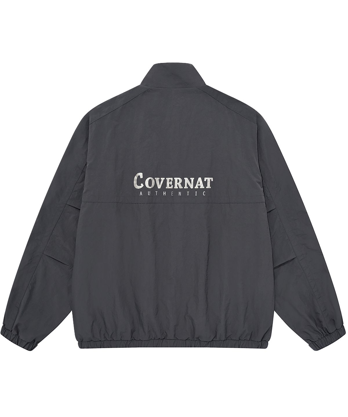 커버낫(COVERNAT) 빅 로고 트랙 자켓 차콜