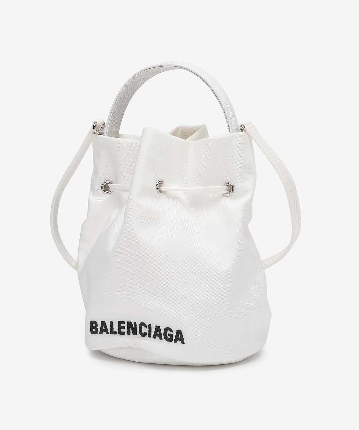 발렌시아가(BALENCIAGA) XS 휠 드로우스트링 버킷백 - 화이트 / 656682H85MN9060