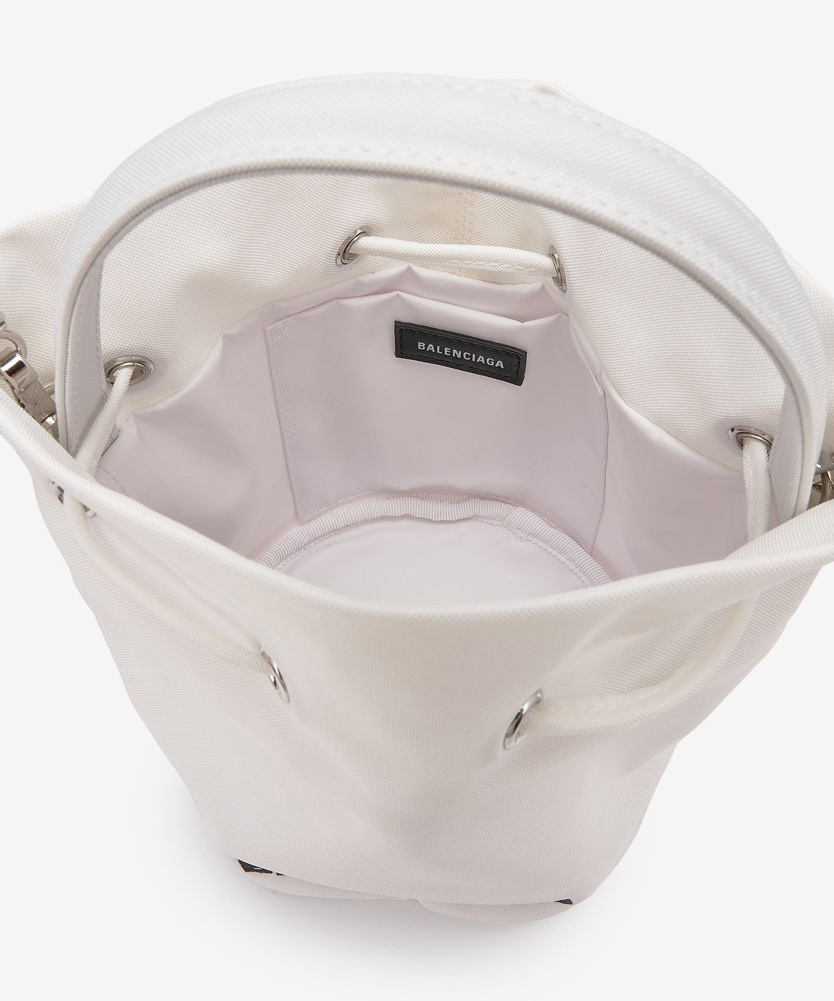 발렌시아가(BALENCIAGA) XS 휠 드로우스트링 버킷백 - 화이트 / 656682H85MN9060