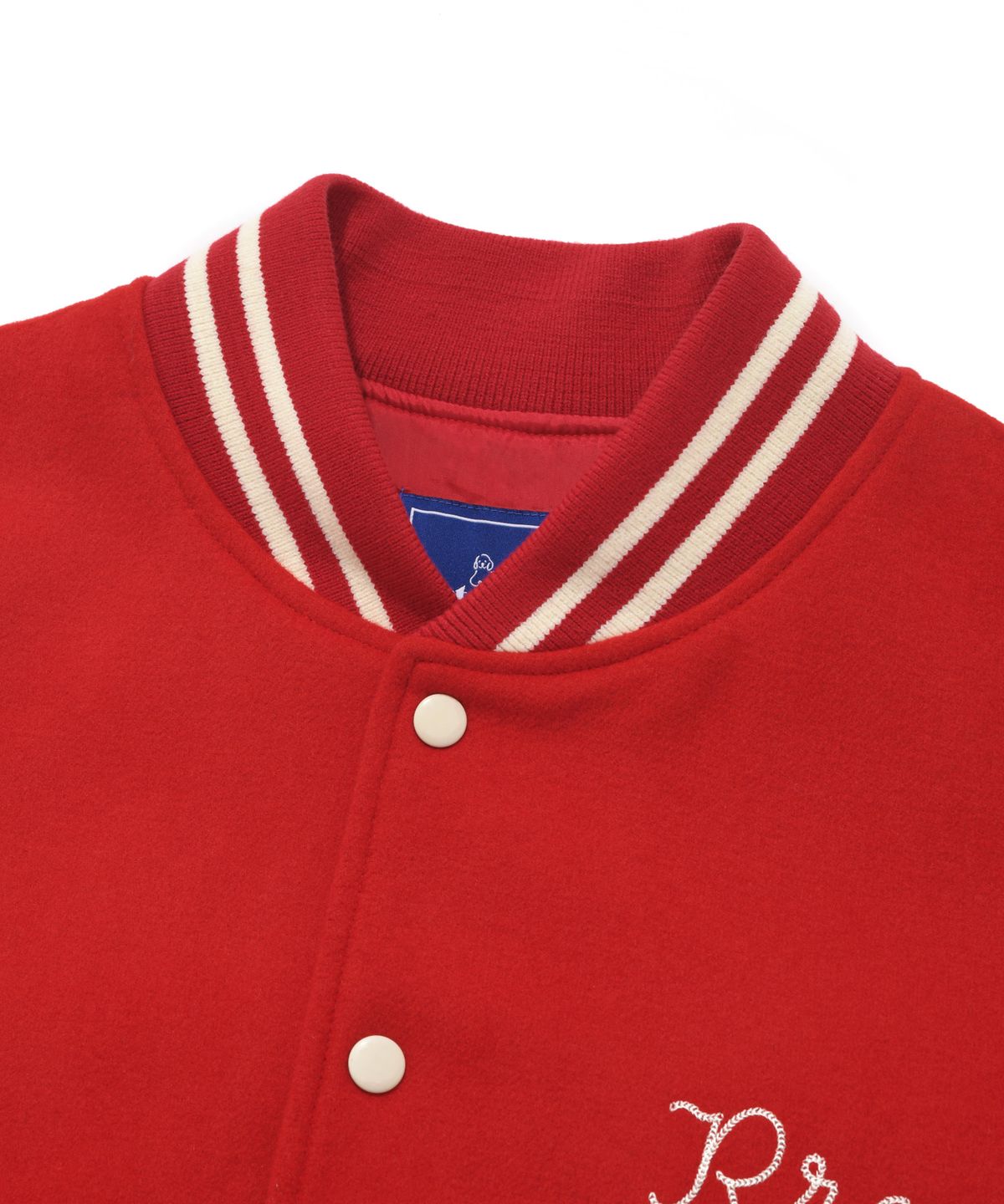 리트리버클럽(RETRIEVER CLUB) CHAIN VARSITY JACKET [RED]