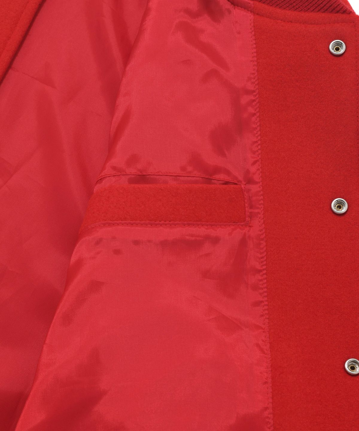 리트리버클럽(RETRIEVER CLUB) CHAIN VARSITY JACKET [RED]