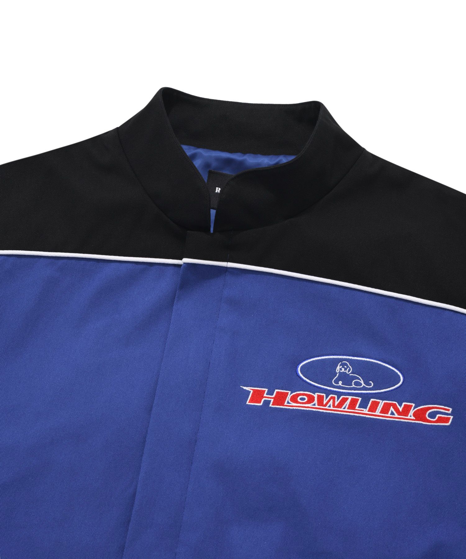 MUSINSA | RETRIEVER CLUB NASCAR JACKET [BLUE]