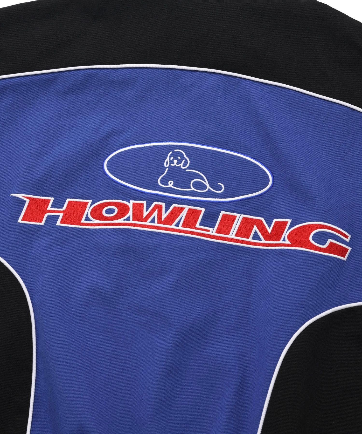 MUSINSA | RETRIEVER CLUB NASCAR JACKET [BLUE]