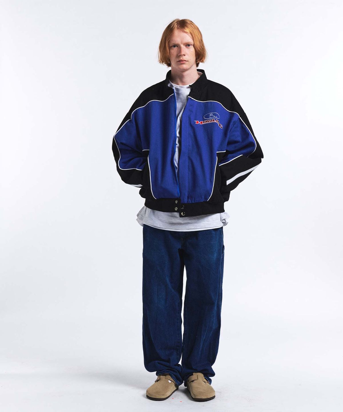 리트리버클럽(RETRIEVER CLUB) NASCAR JACKET [BLUE]