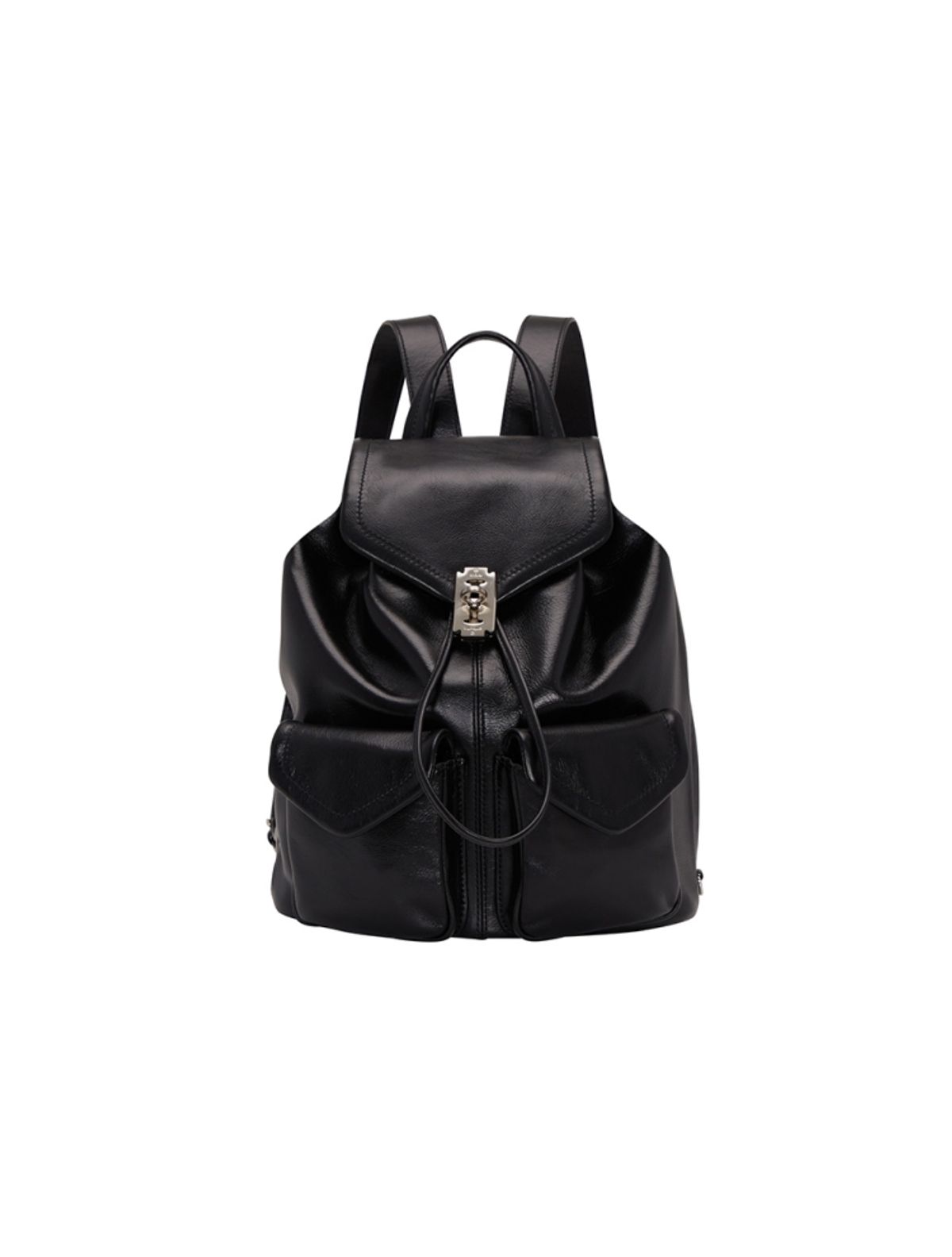 분크(VUNQUE) Occam Doux Double pocket Backpack M (오캄 두 더블 포켓 백팩 미듐) Black