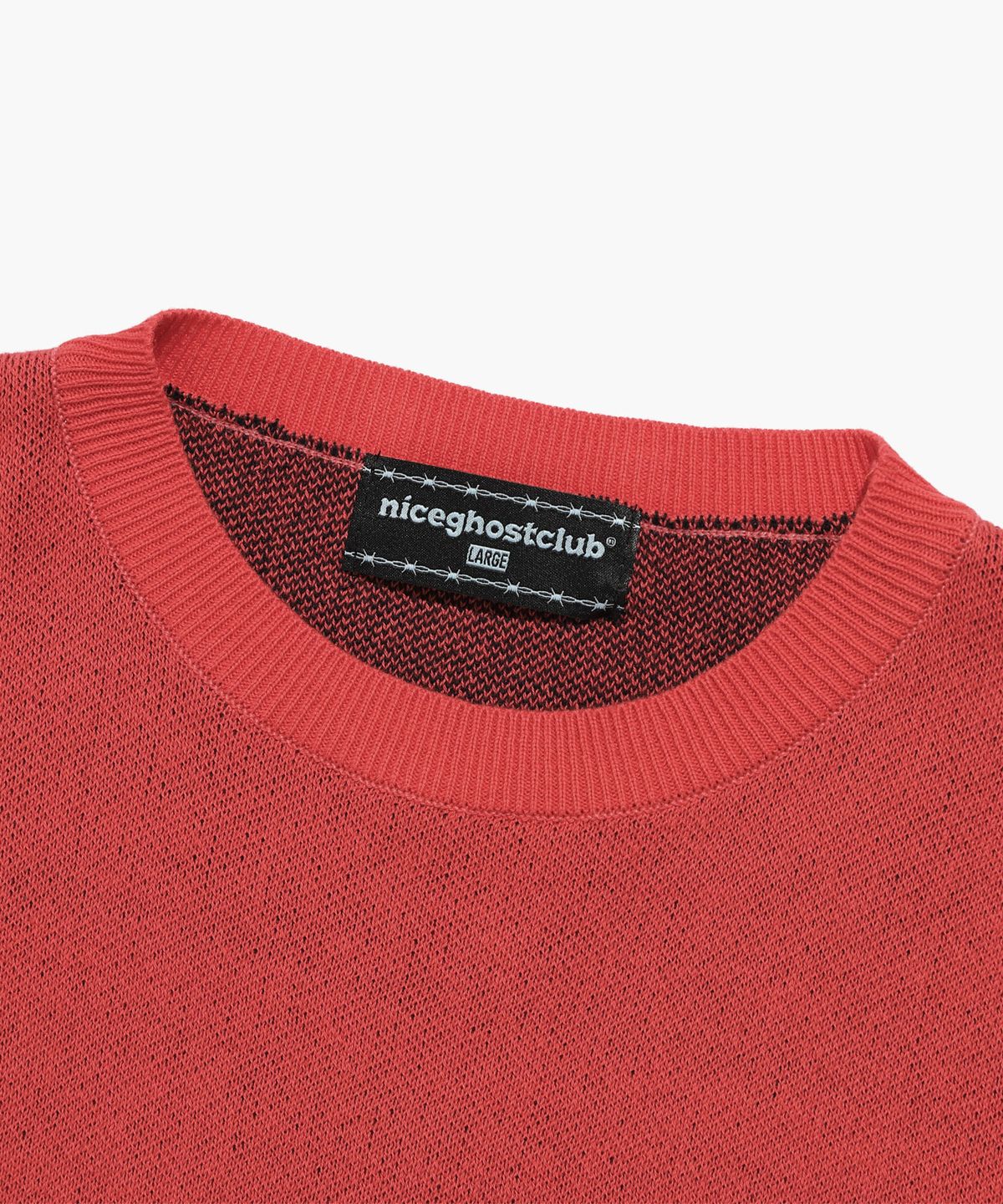 나이스고스트클럽(NICEGHOSTCLUB) GUMMY BEAR KNIT HALF T_RED(NG2CFUK604A)