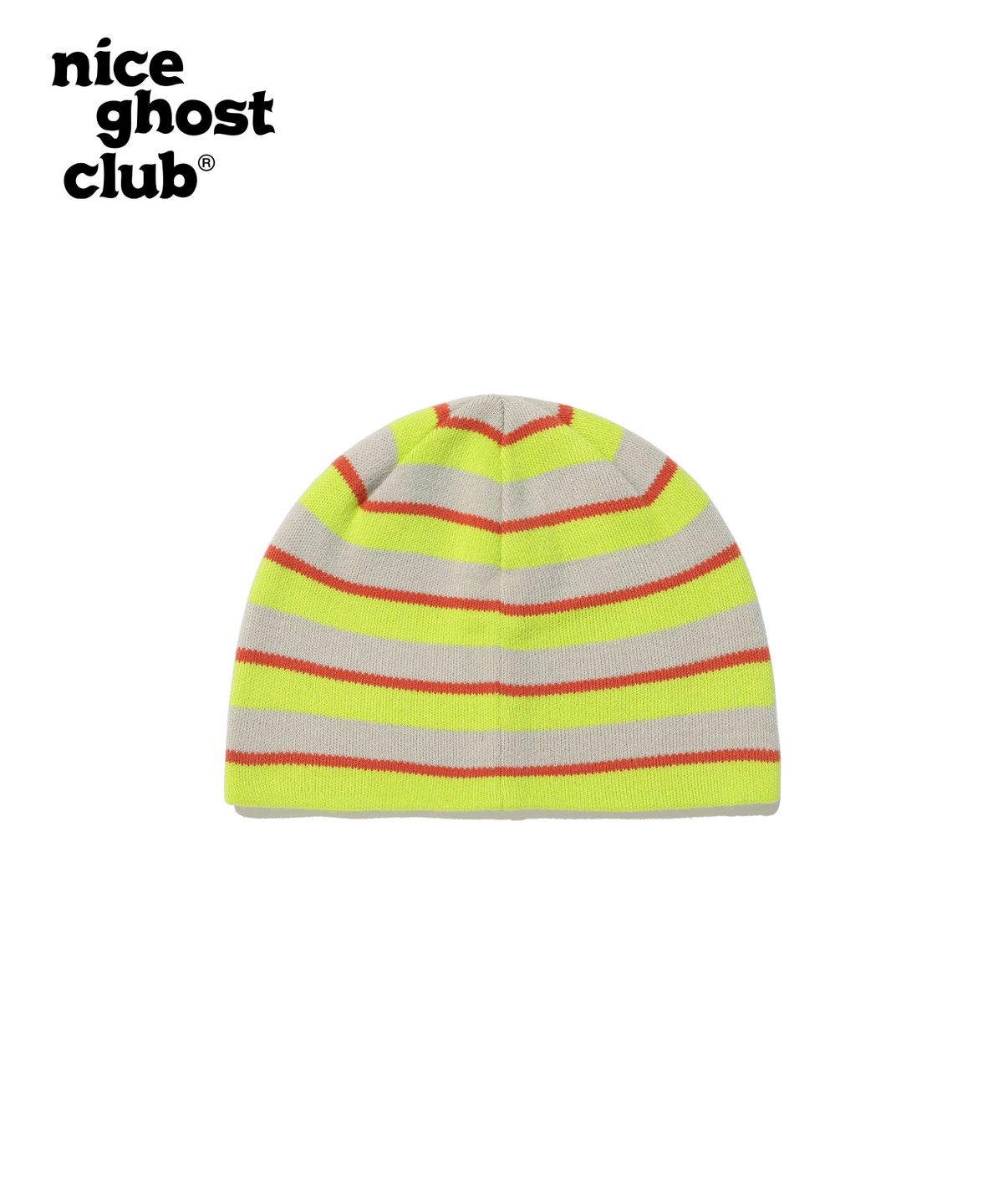 나이스고스트클럽(NICEGHOSTCLUB) STRIPE LOGO BEANIE_LIGHT GREEN(NG2DSUAB28A)