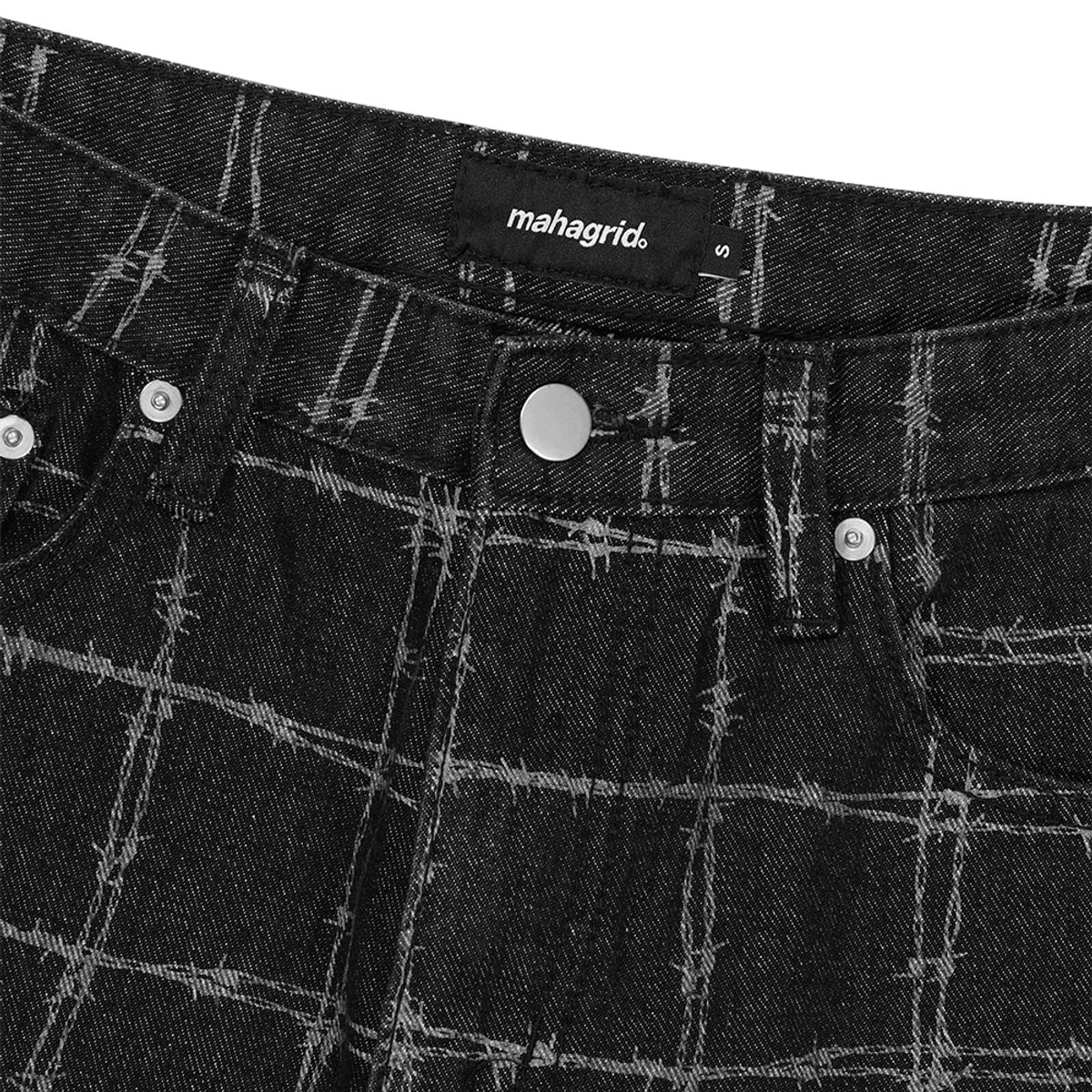 마하그리드(MAHAGRID) WIRE DENIM PANT BLACK(MG2DSMPA10A)