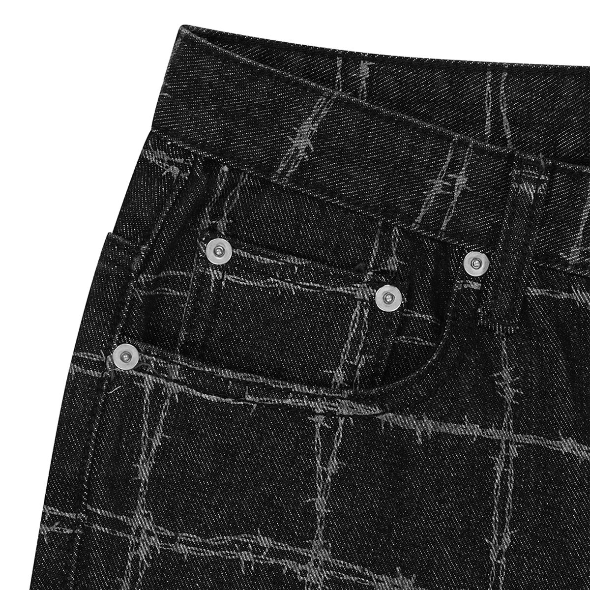 마하그리드(MAHAGRID) WIRE DENIM PANT BLACK(MG2DSMPA10A)