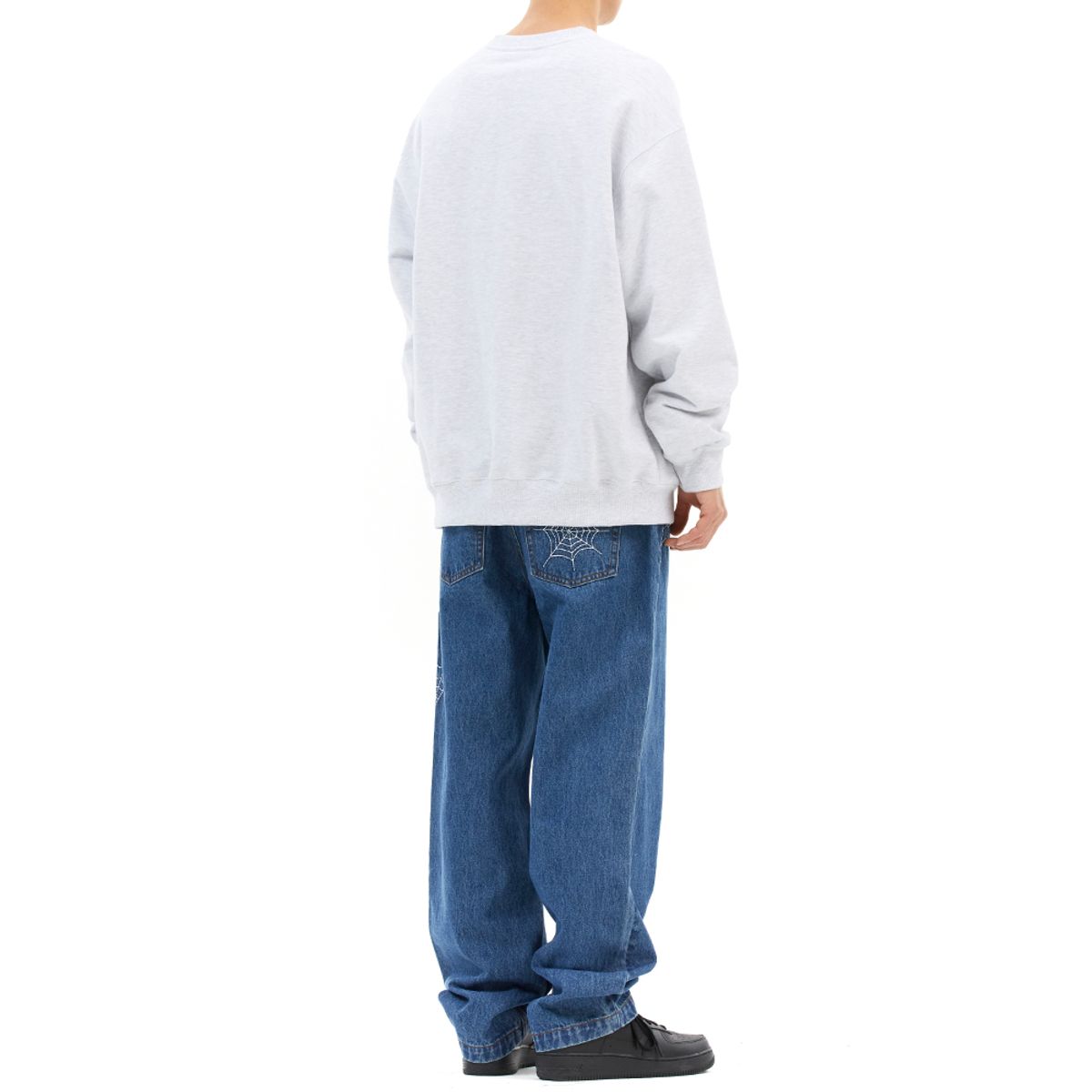 마하그리드(MAHAGRID) SKELETON RIDER SWEATSHIRT LIGHT GREY(MG2DSMM443A)