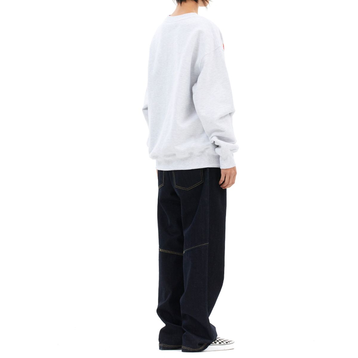 마하그리드(MAHAGRID) SKELETON RIDER SWEATSHIRT LIGHT GREY(MG2DSMM443A)