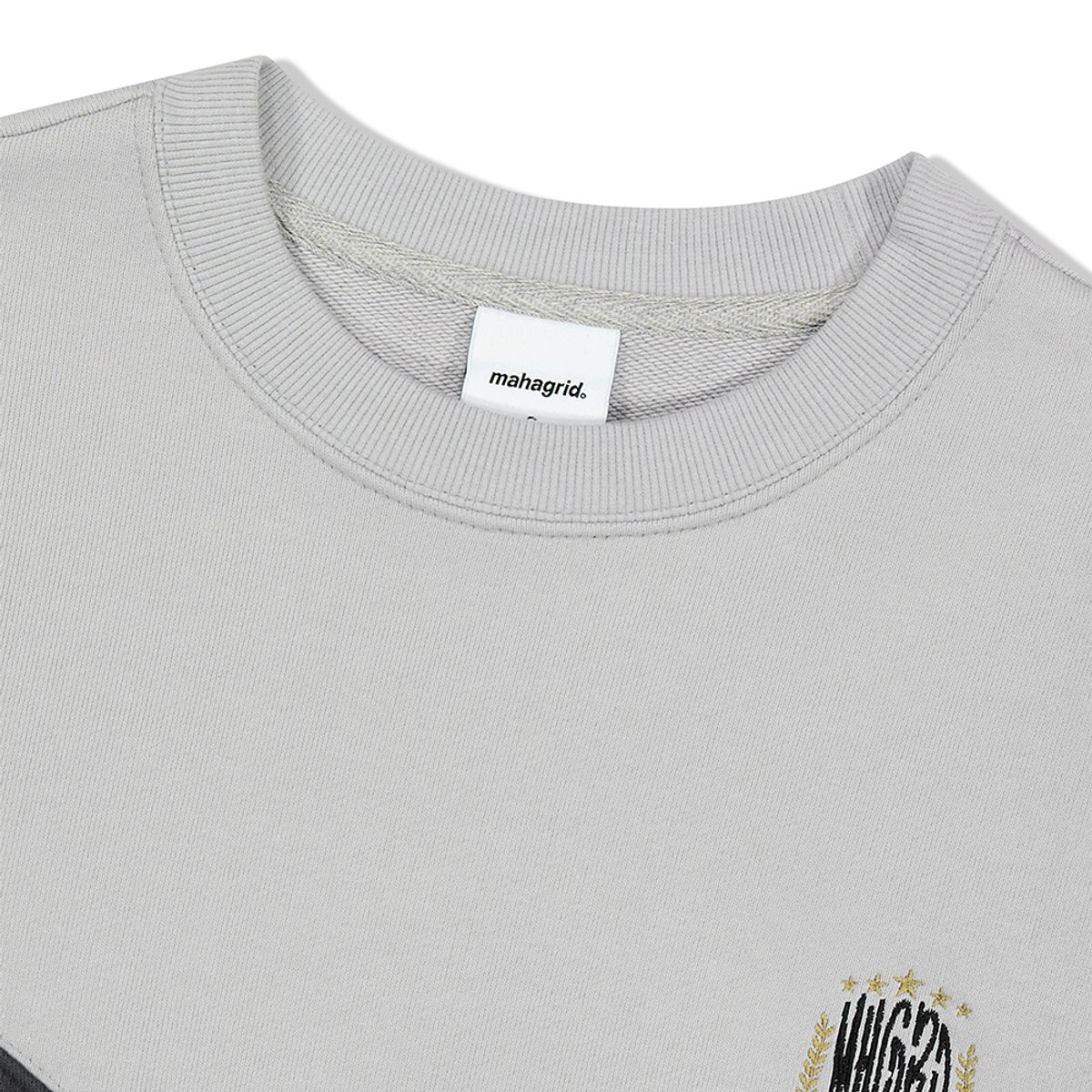 마하그리드(MAHAGRID) COLOR BLOCK SWEATSHIRT GREY(MG2DSMM445A)