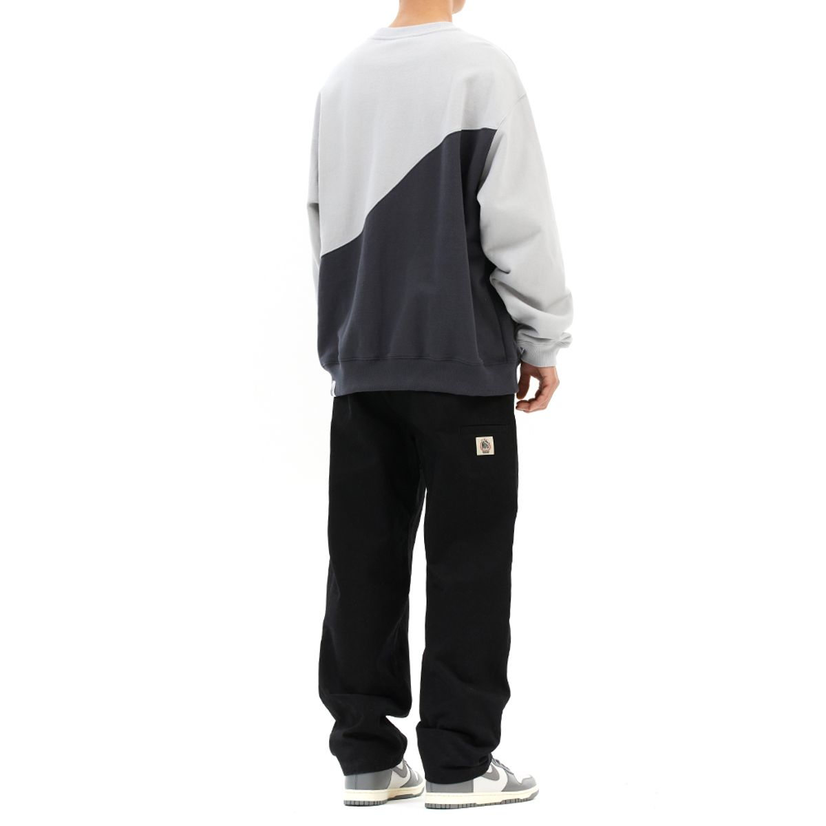 마하그리드(MAHAGRID) COLOR BLOCK SWEATSHIRT GREY(MG2DSMM445A)