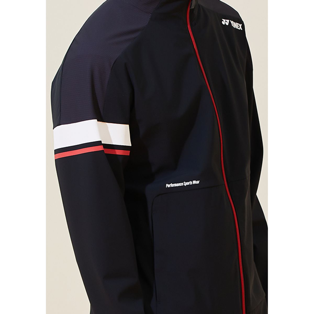 요넥스(YONEX) 221WU009M 블랙 남성 언밸런스 트레이닝 자켓