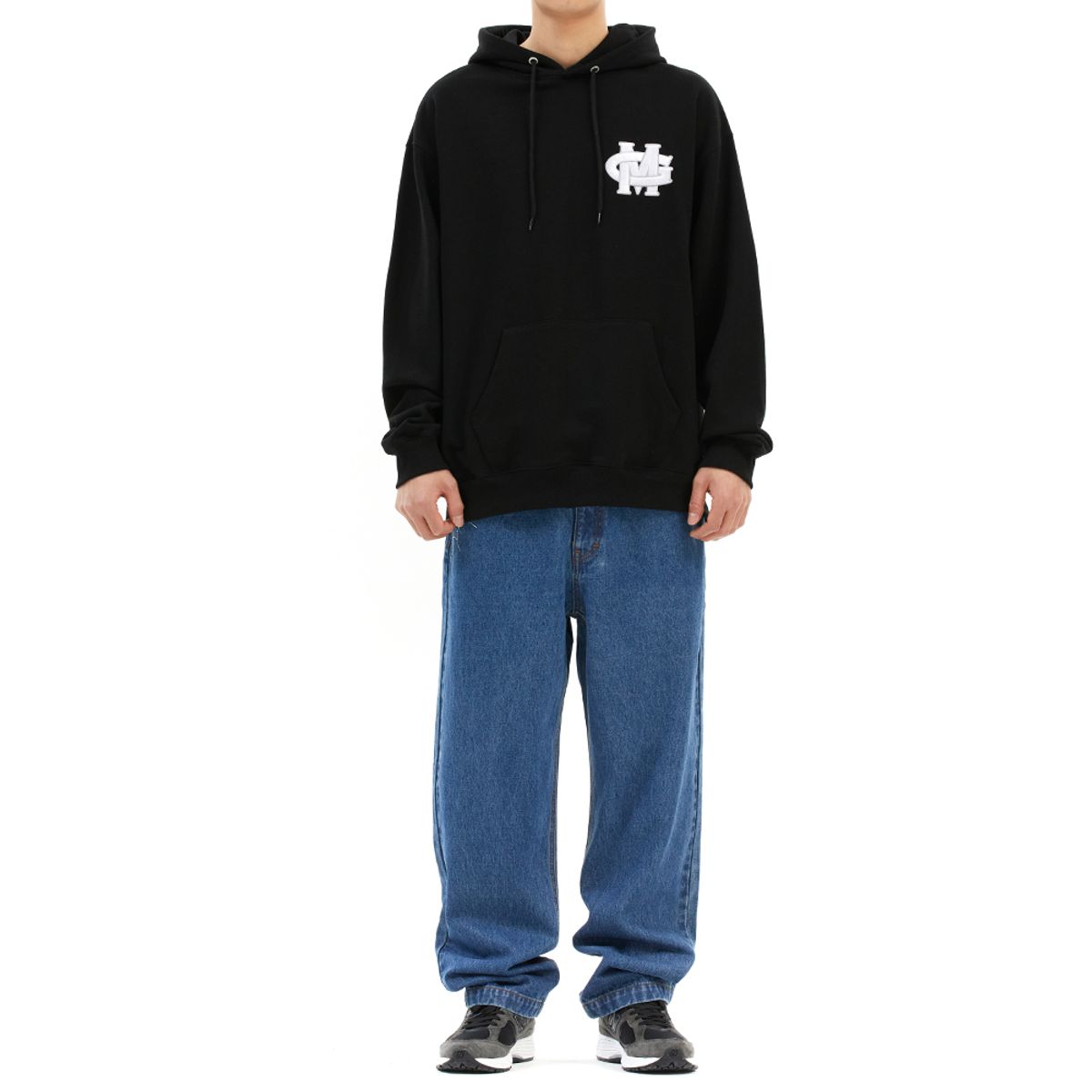 마하그리드(MAHAGRID) CROSS LOGO HOODIE_3colors