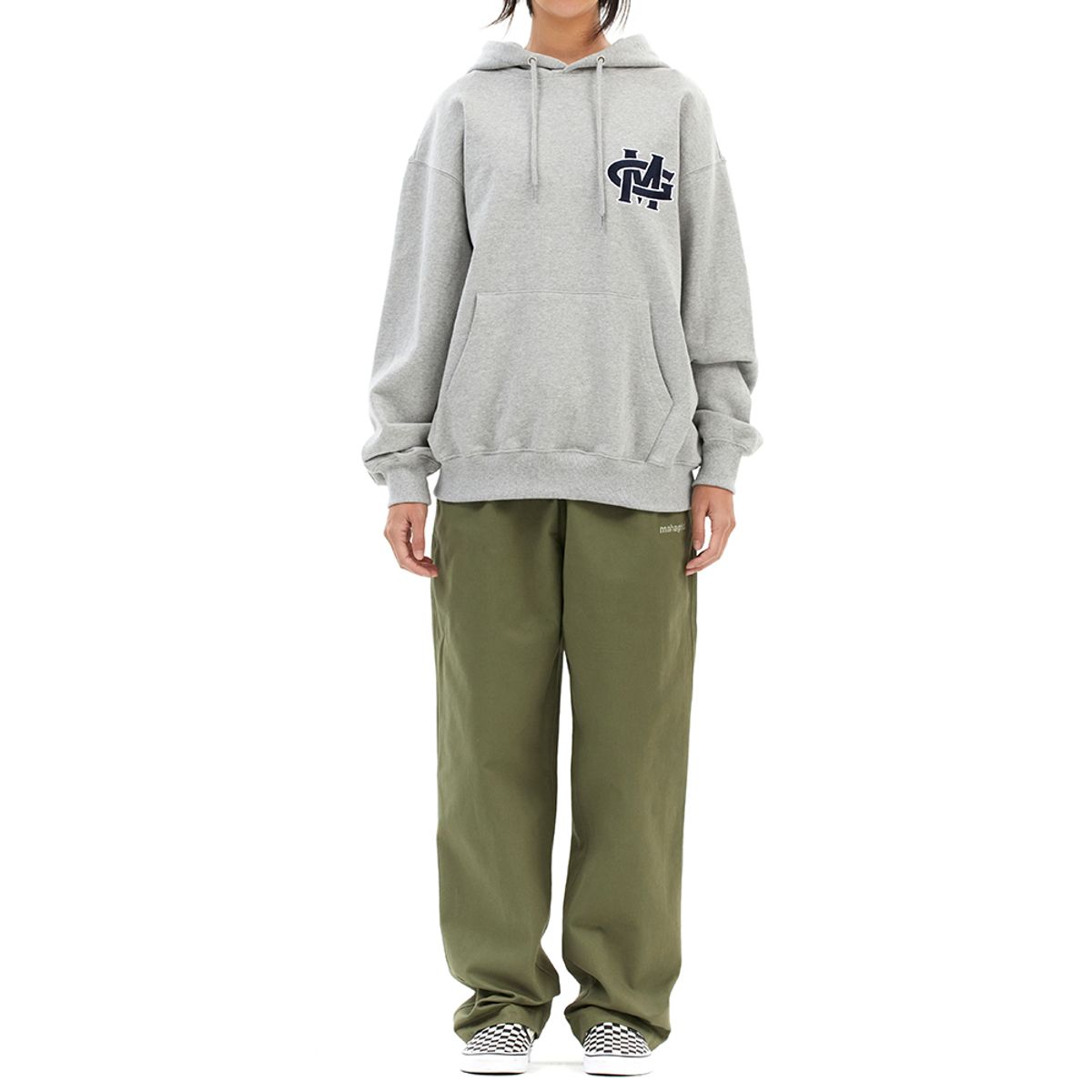 마하그리드(MAHAGRID) CROSS LOGO HOODIE_3colors