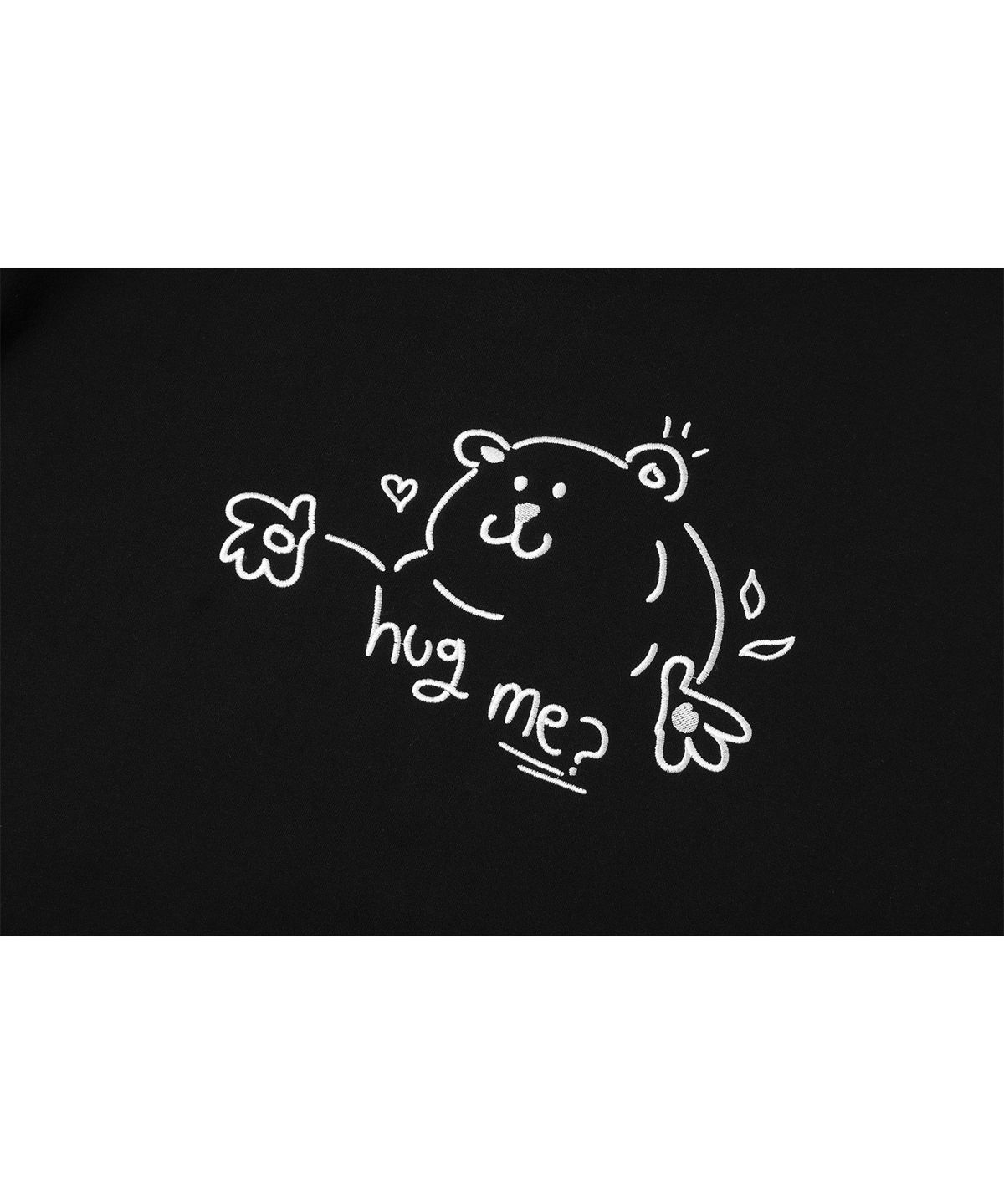 꼼파뇨(CPGN STUDIO) Hug Me 자수 후드티 블랙