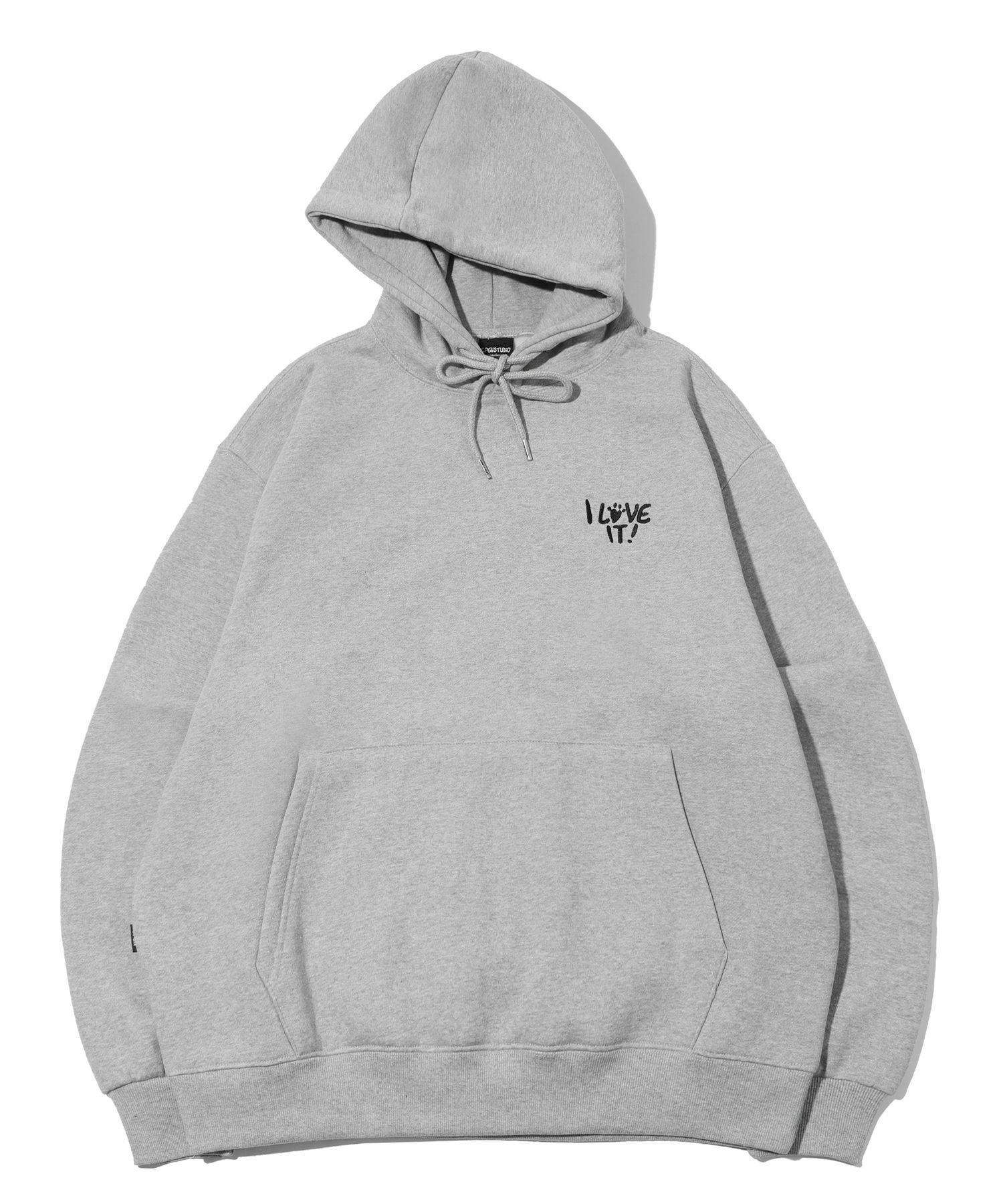 MUSINSA | CPGN STUDIO Hug Me Embroidered Hoodie Gray