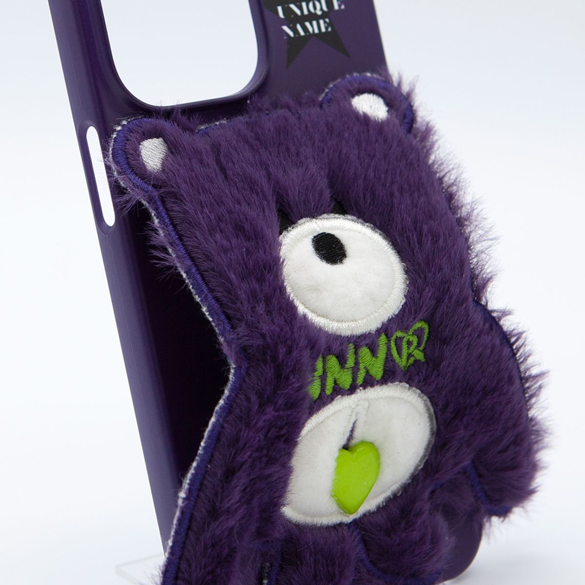 세컨드유니크네임(SECOND UNIQUE NAME) SUN CASE PATCH STAR FUR BEAR GRAPE