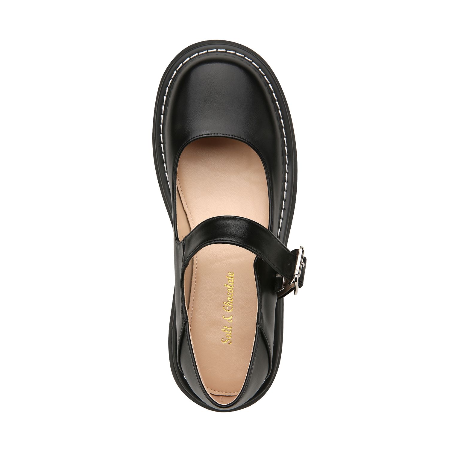 ローファー・オックスフォード saltandchocolate Round Toe Stitch Mary Jane Flat 412315004 4 MUSINSA | SALT AND CHOCOLATE Round Toe Stitch Mary Jane