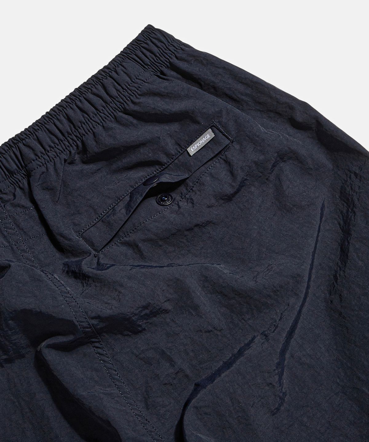 에스피오나지(ESPIONAGE) Nylon Warm Up Pants Dark Navy