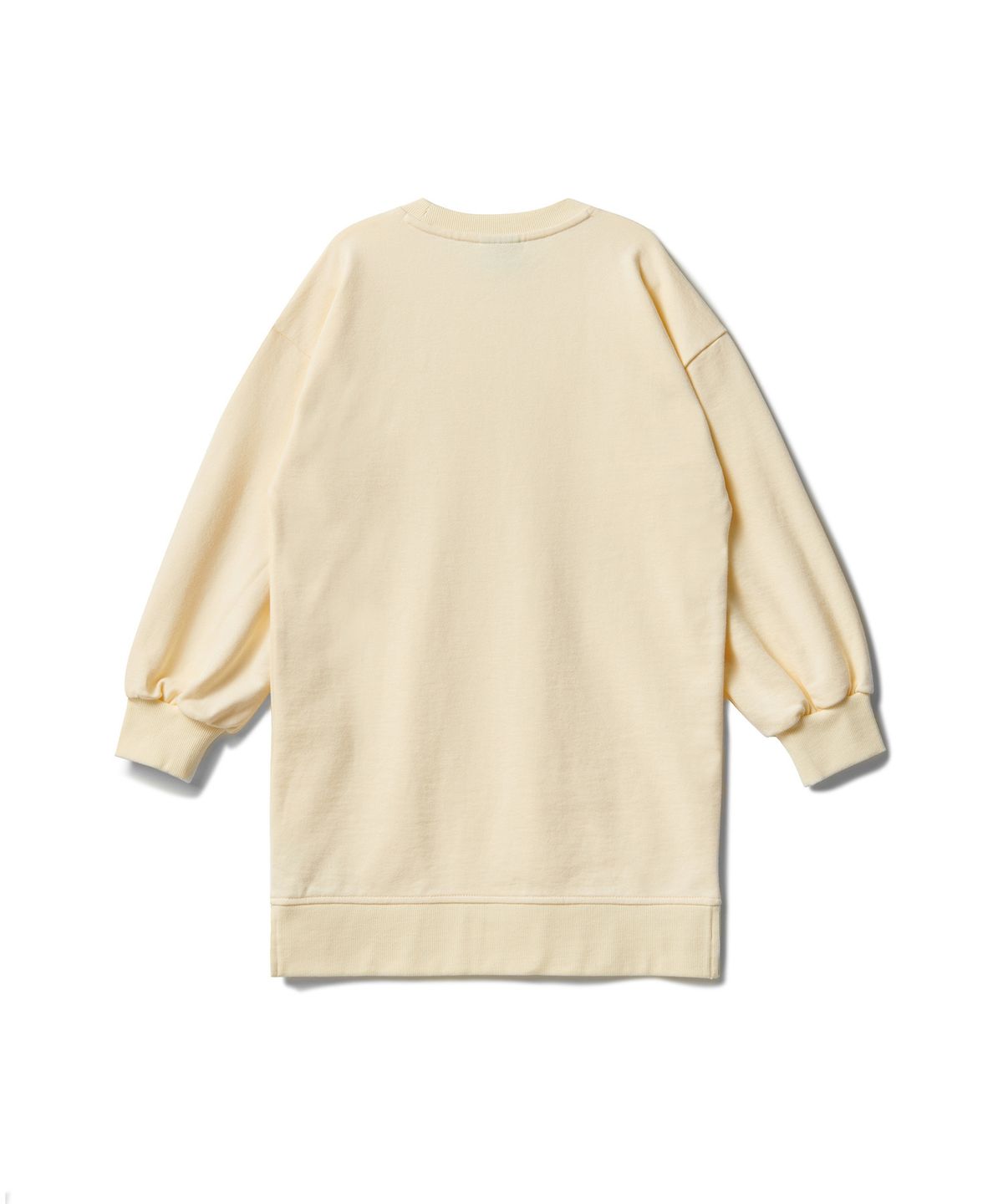 무신사 스탠다드 키즈(MUSINSA STANDARD KIDS) 벌룬 슬리브 스웨트 드레스 [레몬 크림]