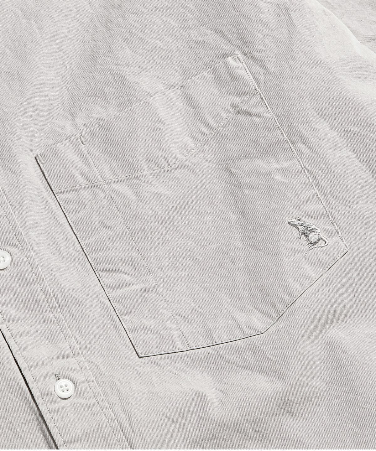 에스피오나지(ESPIONAGE) Cotton Over Shirt Light Grey