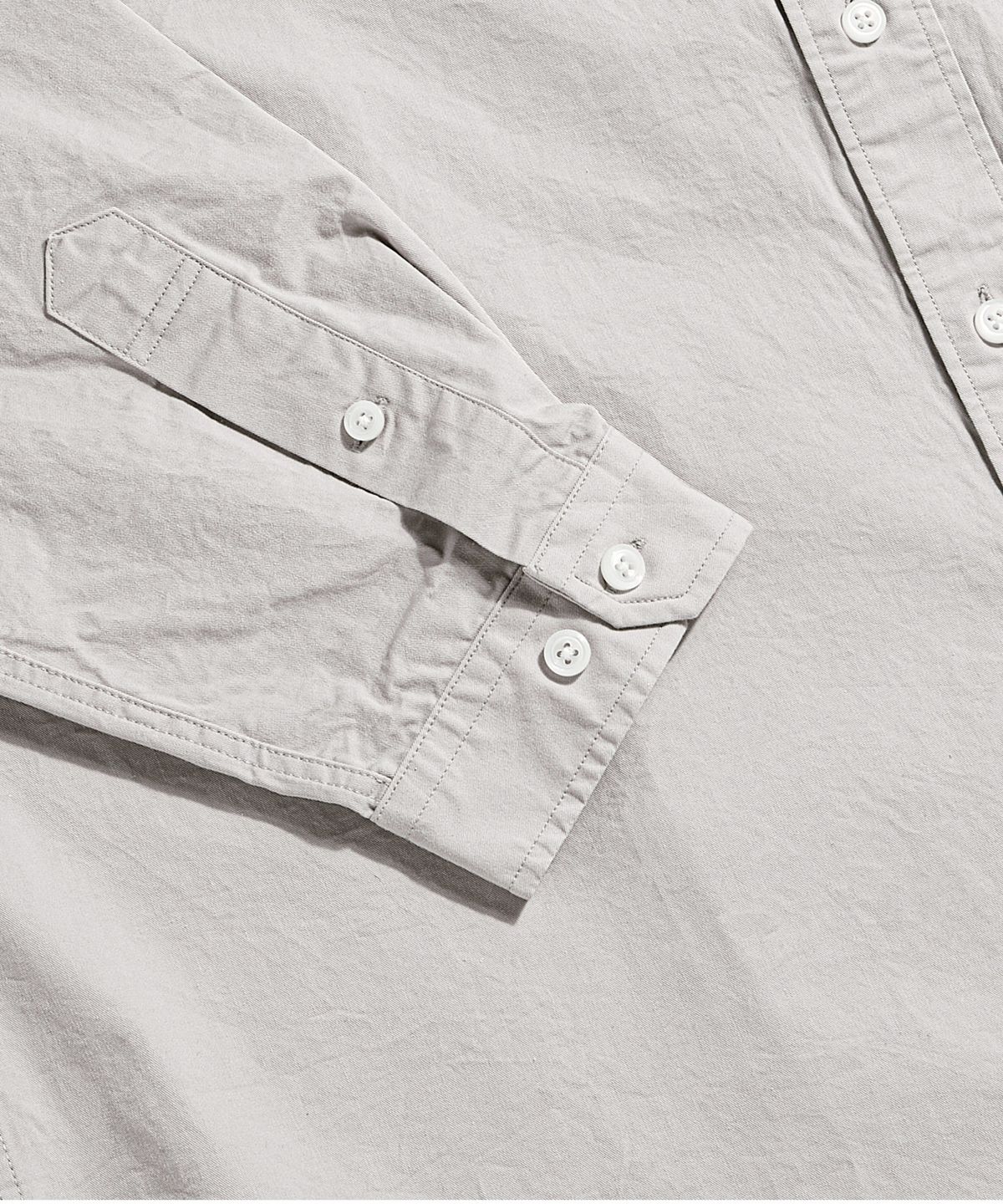 에스피오나지(ESPIONAGE) Cotton Over Shirt Light Grey