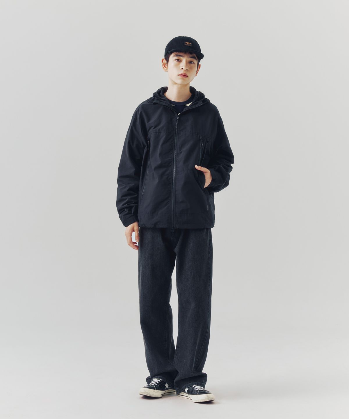 에스피오나지(ESPIONAGE) Mountain Wind Parka Black