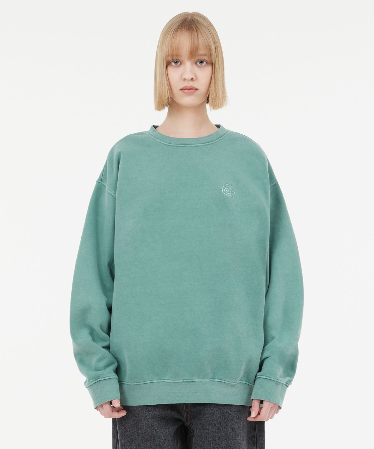 엘엠씨(LMC) OVERDYED SPIRAL SWEATSHIRT red