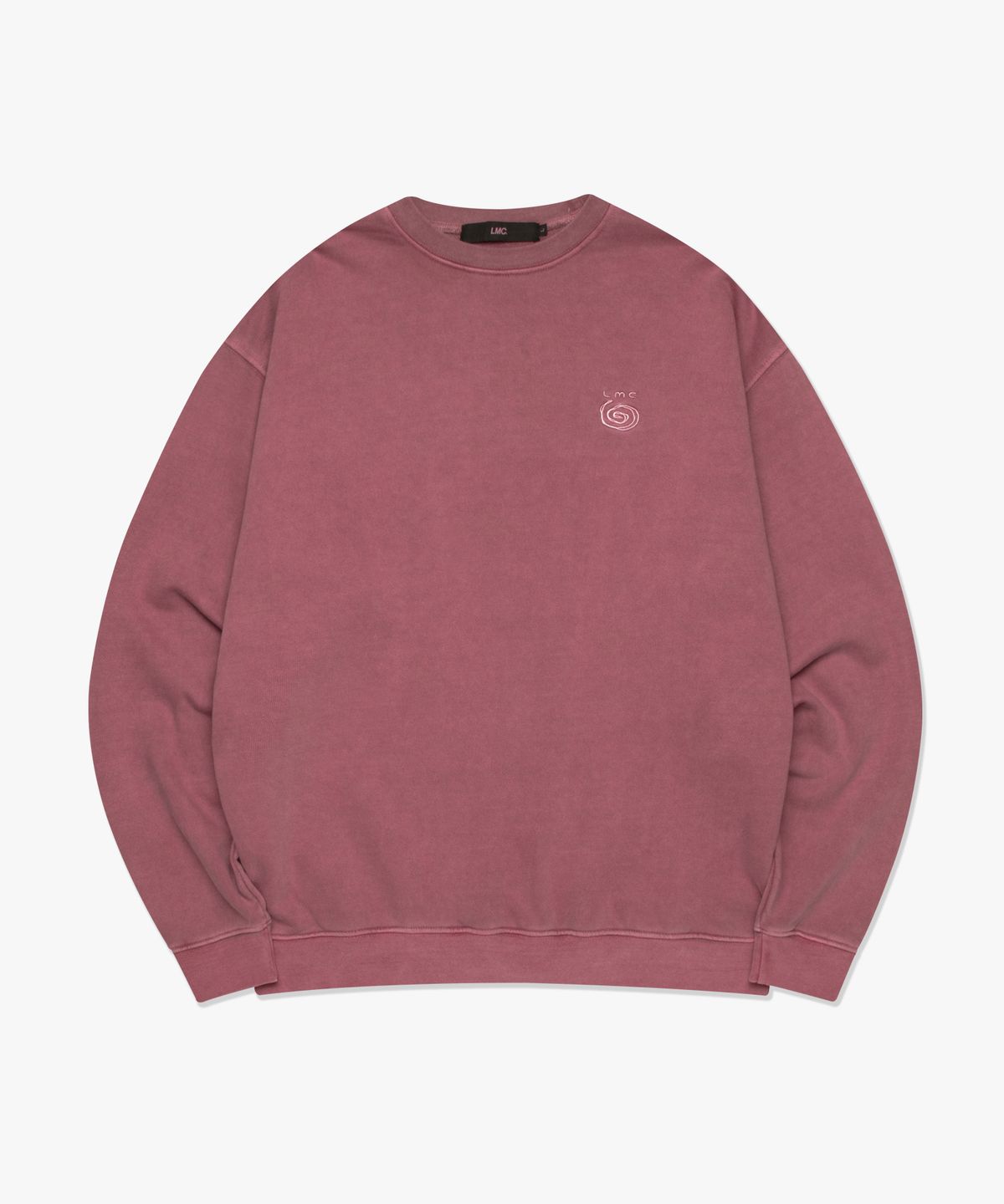 엘엠씨(LMC) OVERDYED SPIRAL SWEATSHIRT red