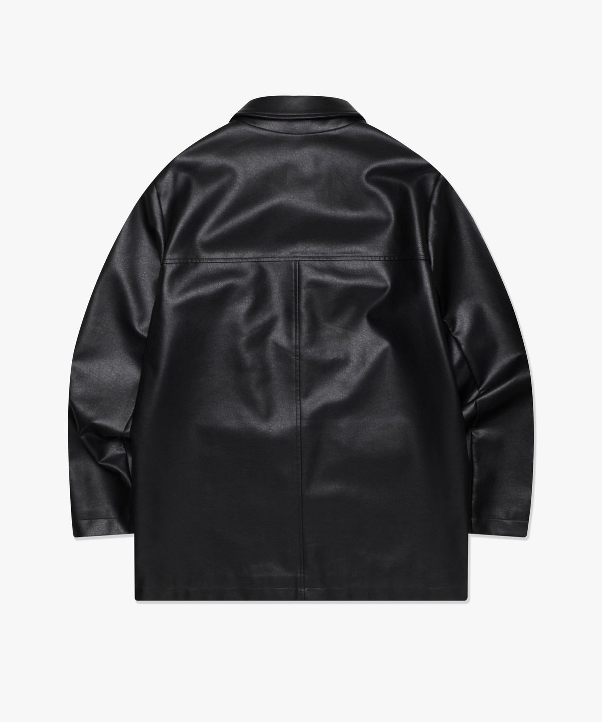 엘엠씨(LMC) CLASSIC VEGAN LEATHER CAR COAT black