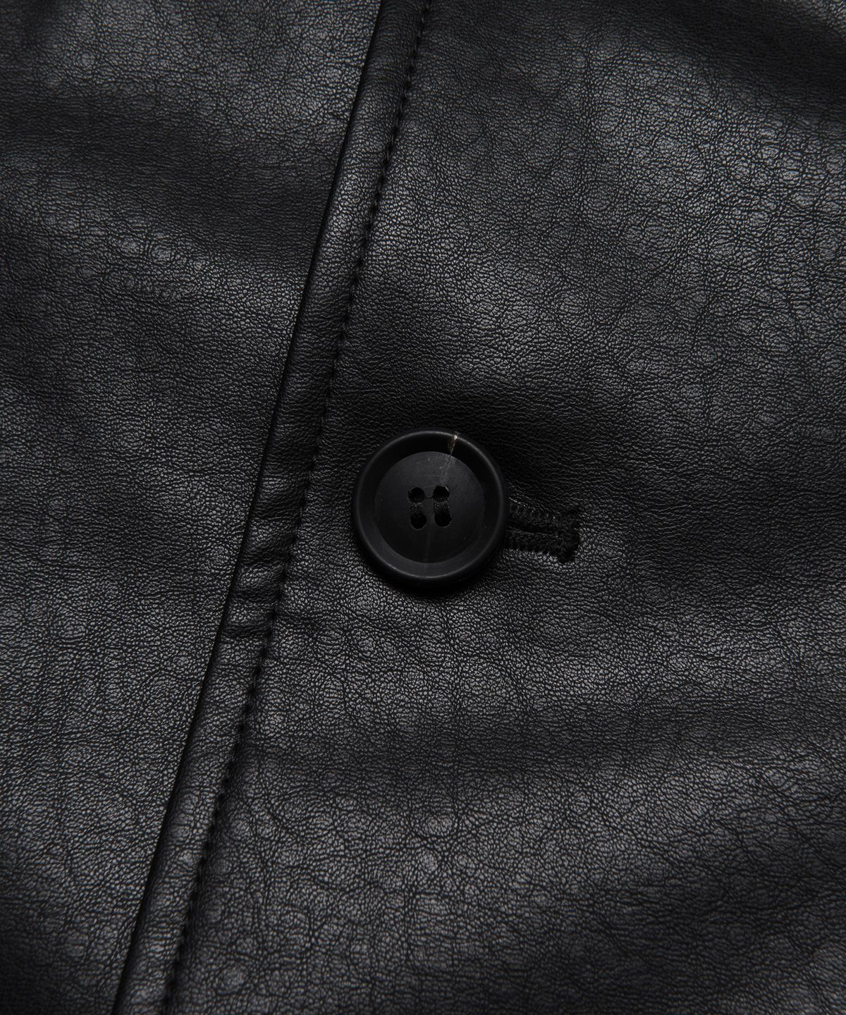 엘엠씨(LMC) CLASSIC VEGAN LEATHER CAR COAT black