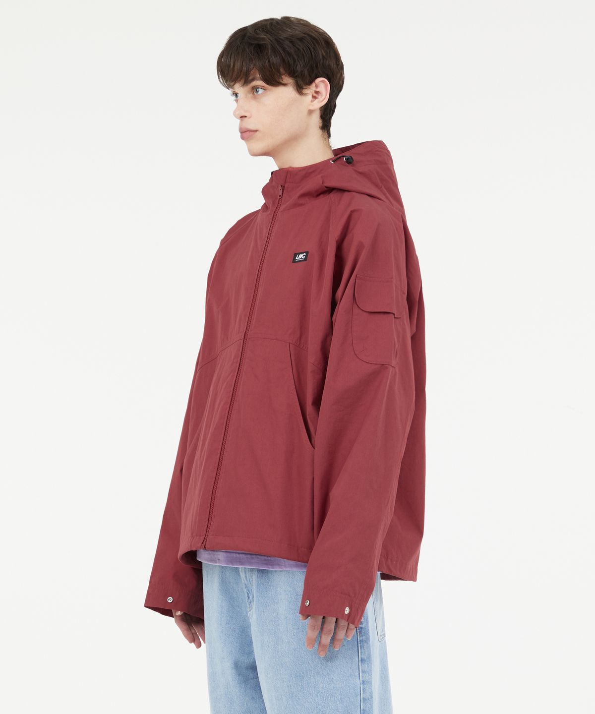 엘엠씨(LMC) CURVED WINDBREAKER JACKET red