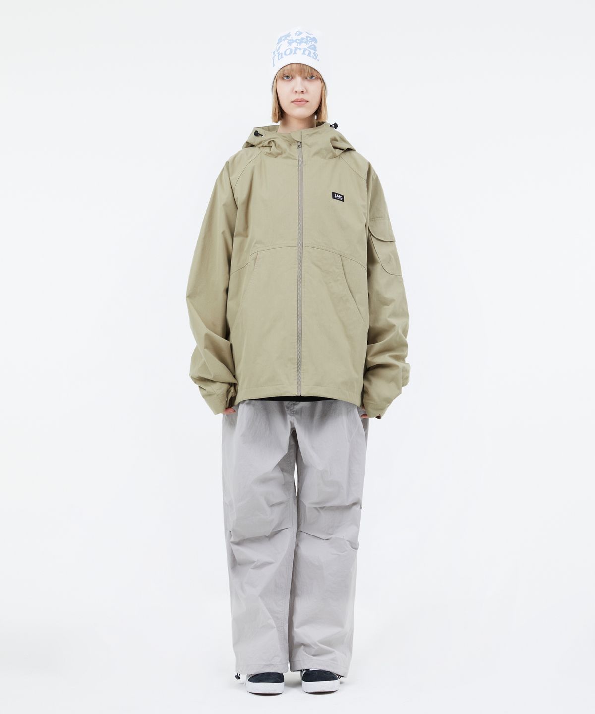 엘엠씨(LMC) CURVED WINDBREAKER JACKET red