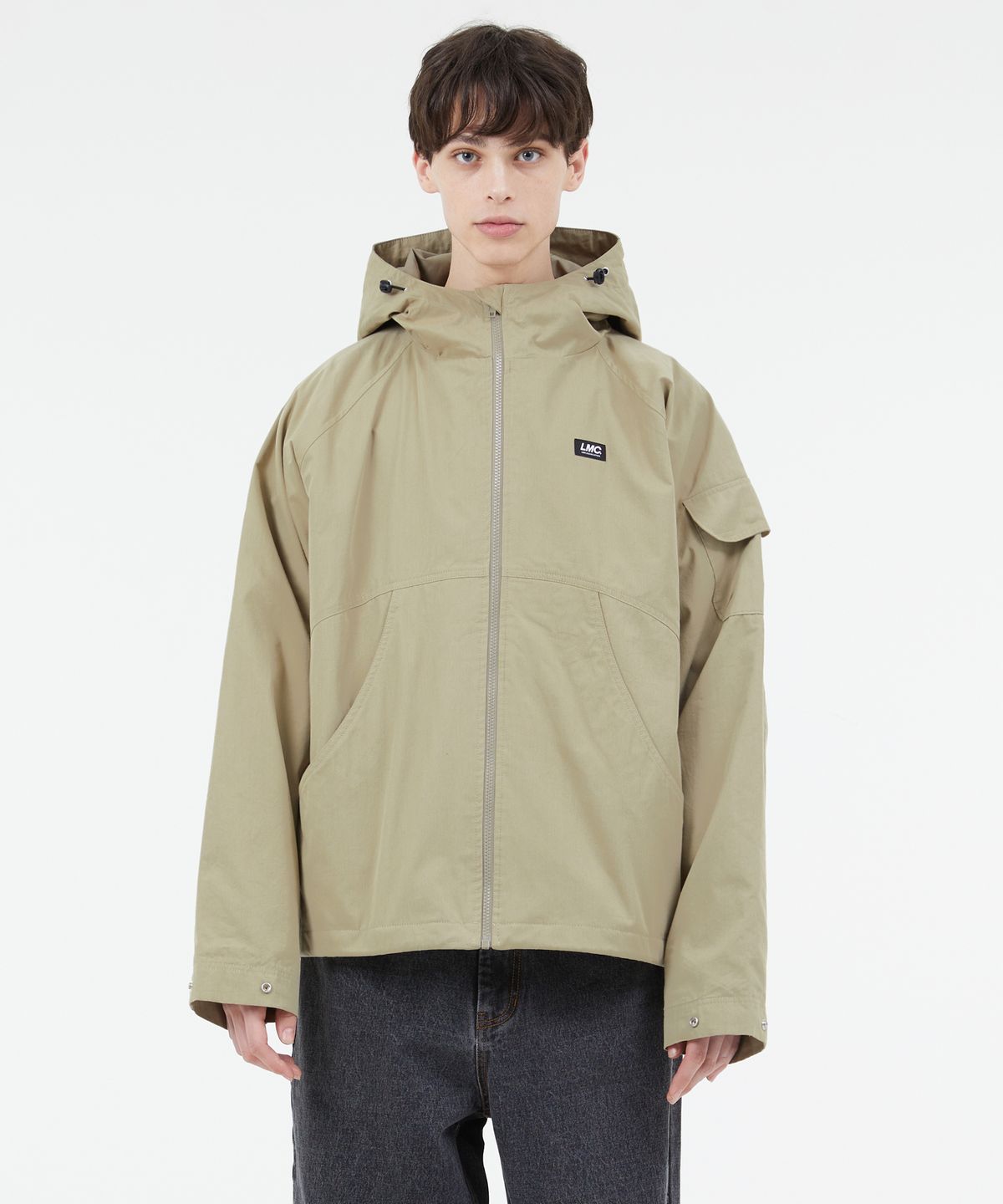 엘엠씨(LMC) CURVED WINDBREAKER JACKET beige