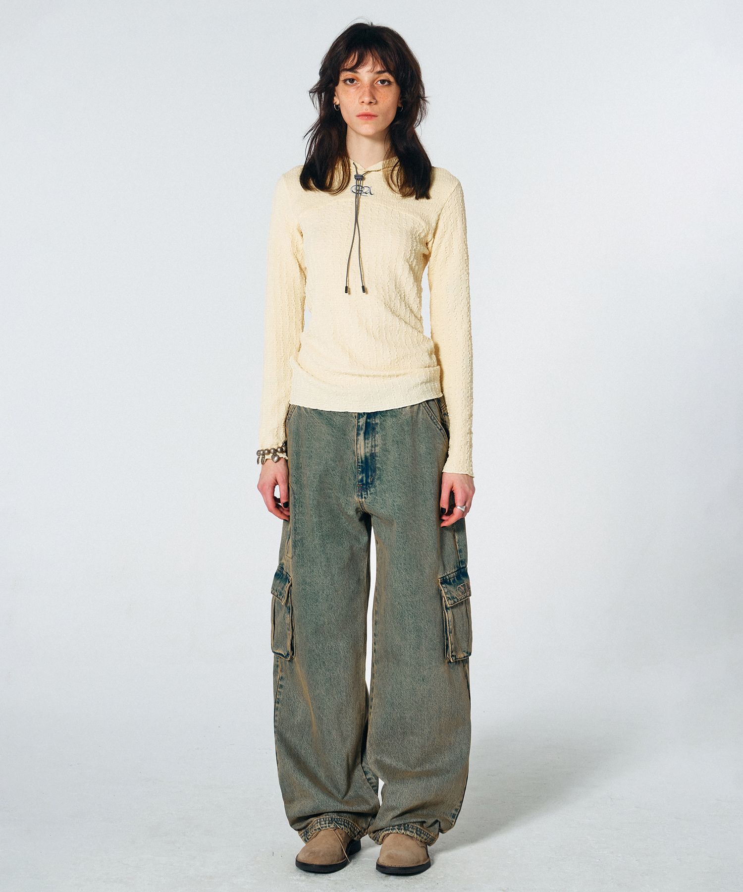 MUSINSA公式 | SCULPTOR Acid Cargo Jogger Pants Vintage Green