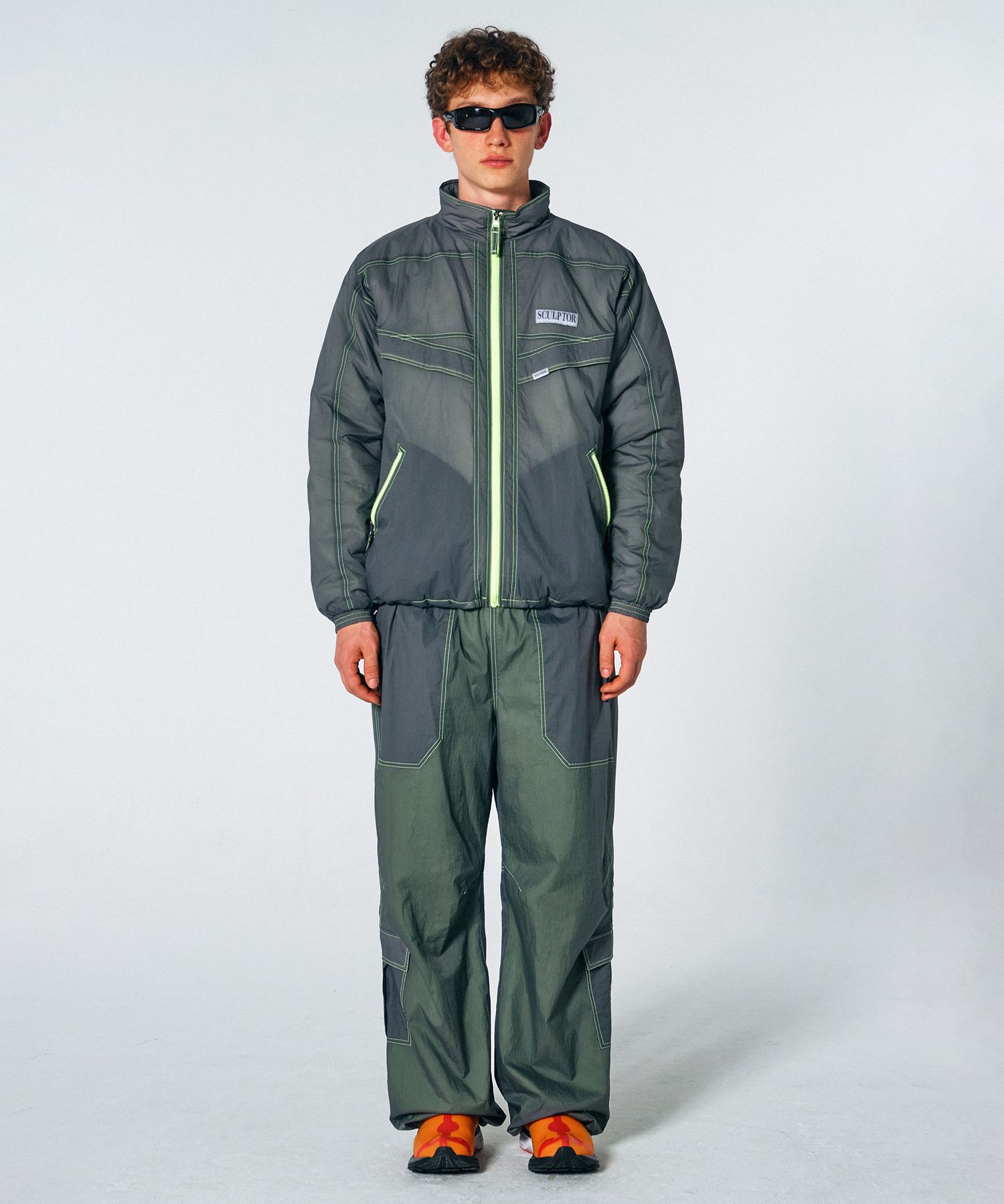 ★SCULPTOR★ Openwork Stitch Carpenter Pants Charcoal SC23S4 MUSINSA | SCULPTOR Openwork Stitch Carpenter Pants Charcoal