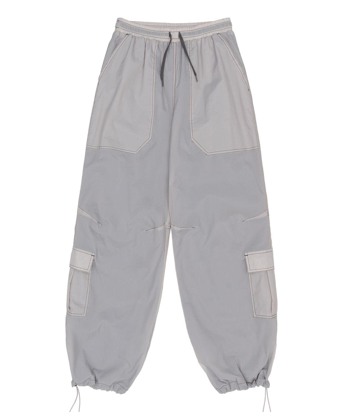 스컬프터(SCULPTOR) Openwork Stitch Carpenter Pants Pale Gray