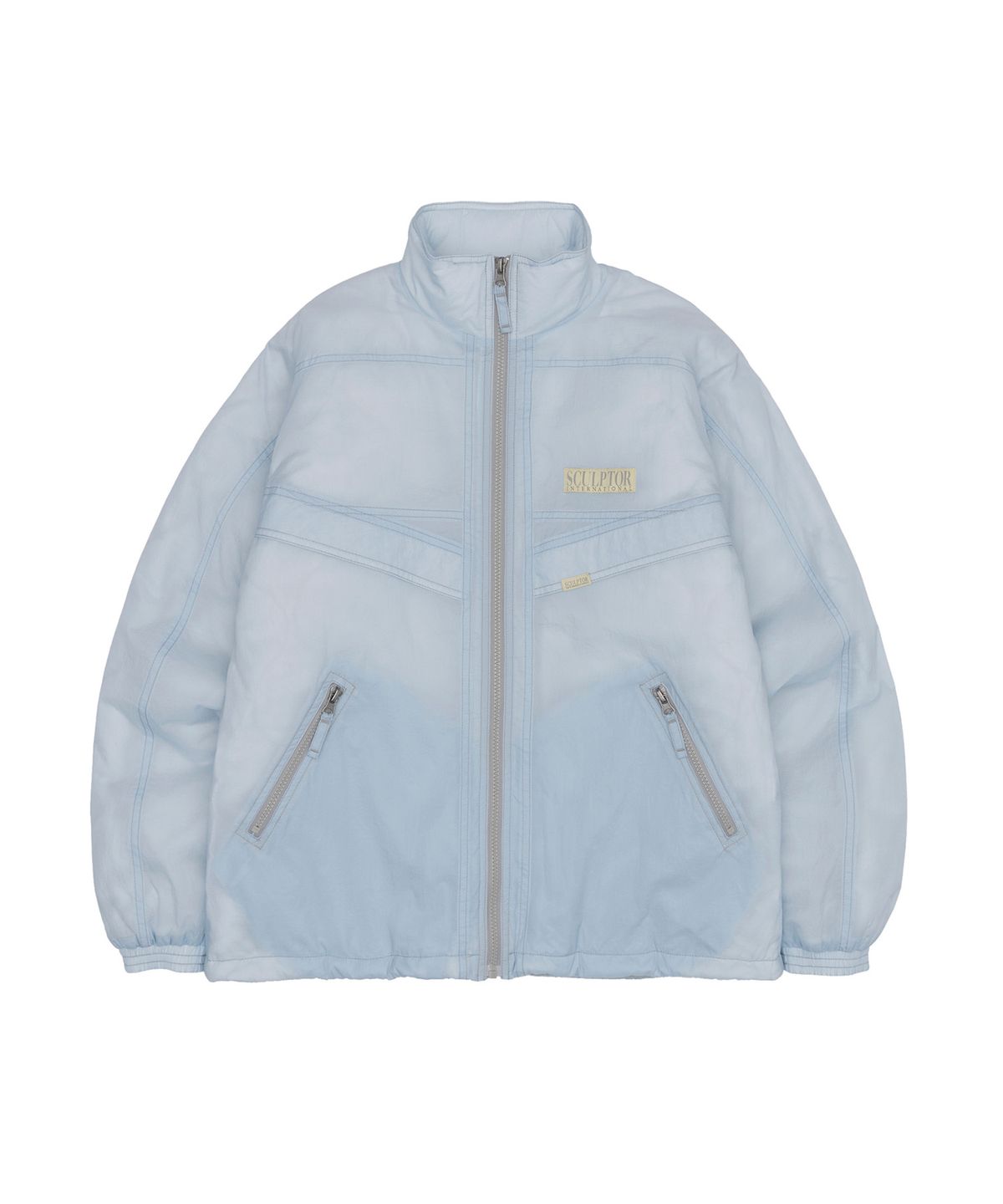스컬프터(SCULPTOR) Openwork Stitch Jacket Baby Blue