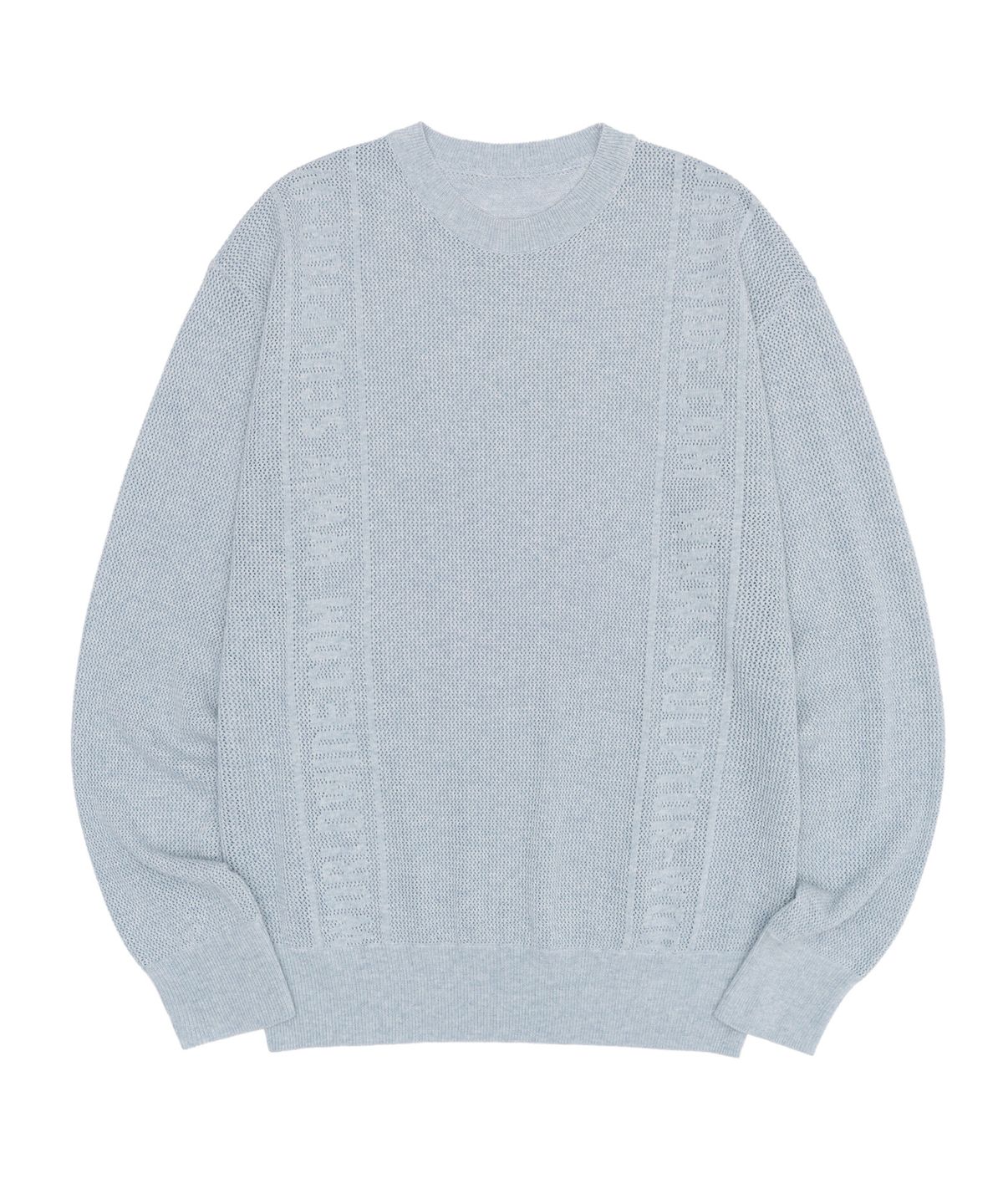 스컬프터(SCULPTOR) Striped Mesh Sweater Gloomy Sky