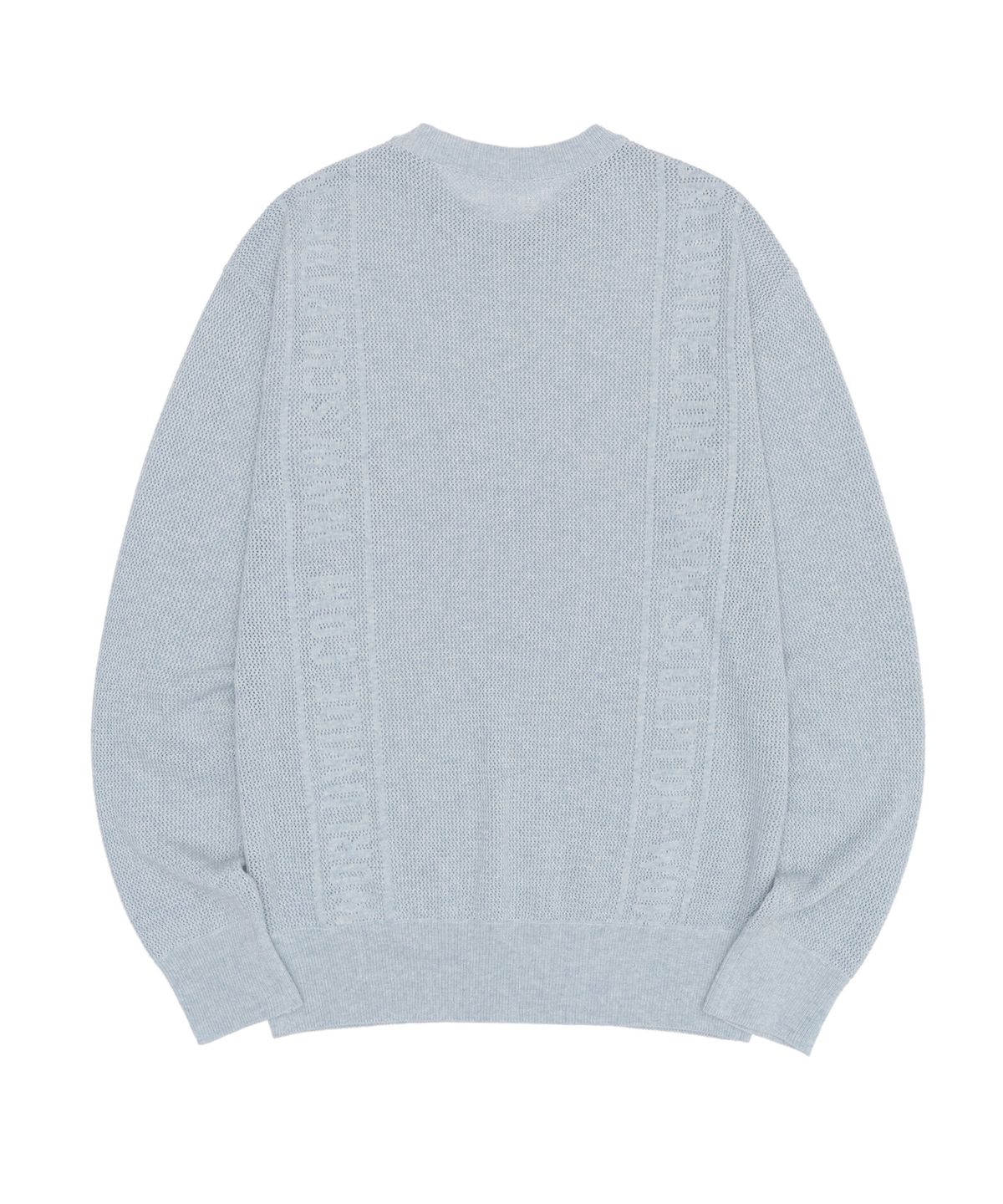 스컬프터(SCULPTOR) Striped Mesh Sweater Gloomy Sky