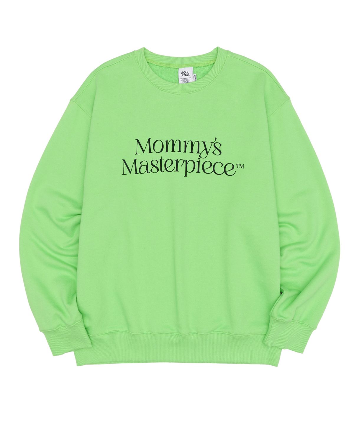 스컬프터(SCULPTOR) Mom Said So Sweatshirt Acid Green