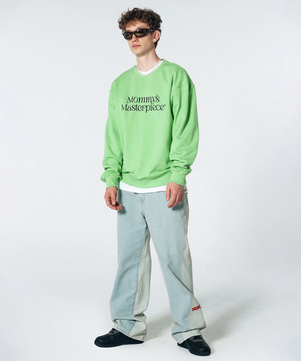 스컬프터(SCULPTOR) Mom Said So Sweatshirt Acid Green